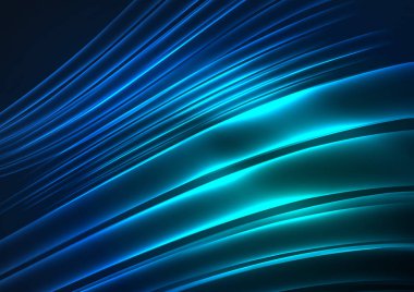 parlayan futuristik çizgiler