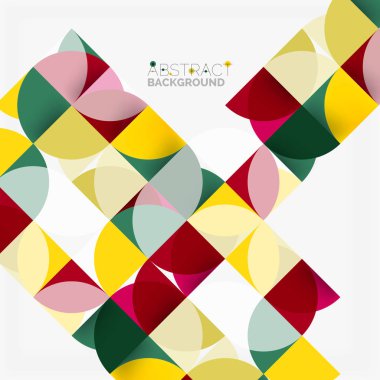 Modern geometrik arka plan daire