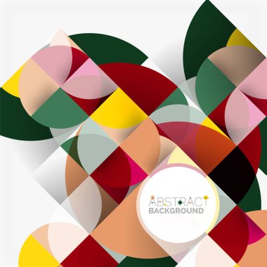 Modern geometrik arka plan daire