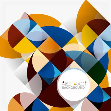 Modern geometrik arka plan daire