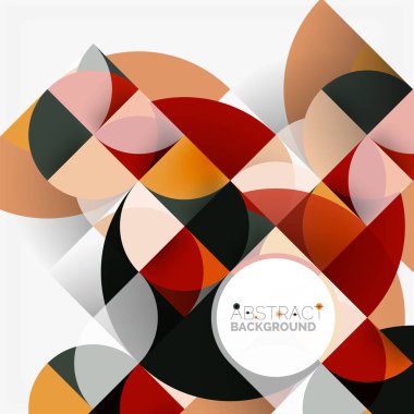 Modern geometrik arka plan daire