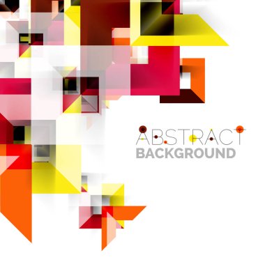 Beyaz Modern kare geometrik desen tasarım