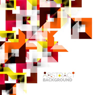 Beyaz Modern kare geometrik desen tasarım