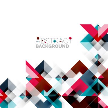 Beyaz Modern kare geometrik desen tasarım