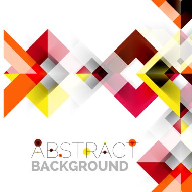 Beyaz Modern kare geometrik desen tasarım