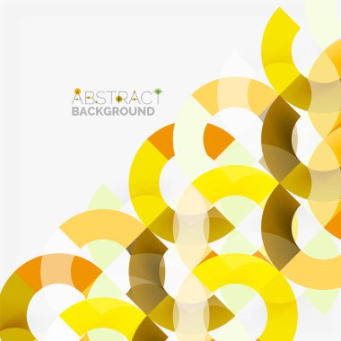 Modern geometrik desen tasarım gri arka plan üzerinde renkli halkalar