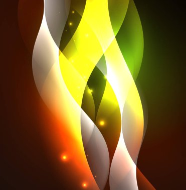 Neon ışıklı dalgalar