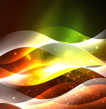 Neon ışıklı dalgalar