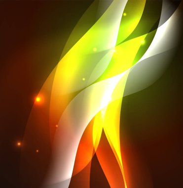 Neon ışıklı dalgalar