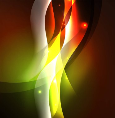 Neon ışıklı dalgalar