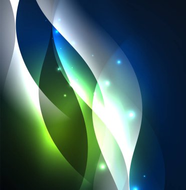 Neon ışıklı dalgalar