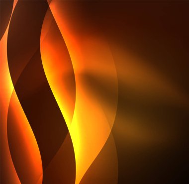 Neon ışıklı dalgalar