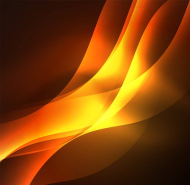 Neon ışıklı dalgalar