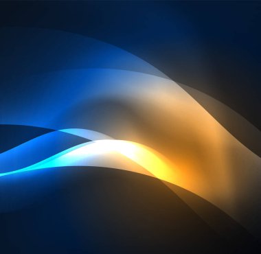 Neon ışıklı dalgalar