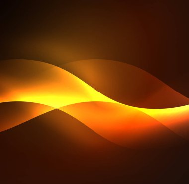 Neon ışıklı dalgalar