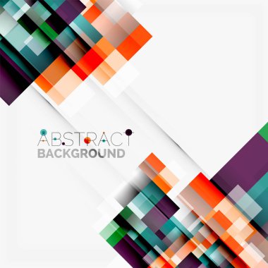 Soyut engeller şablon tasarım arka plan, beyaz, basit geometrik şekiller düz çizgiler ve dikdörtgenler