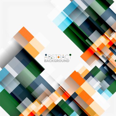 Soyut engeller şablon tasarım arka plan, beyaz, basit geometrik şekiller düz çizgiler ve dikdörtgenler