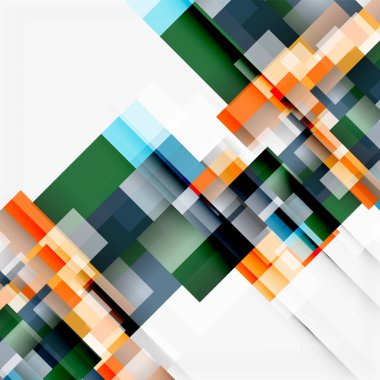 Soyut engeller şablon tasarım arka plan, beyaz, basit geometrik şekiller düz çizgiler ve dikdörtgenler