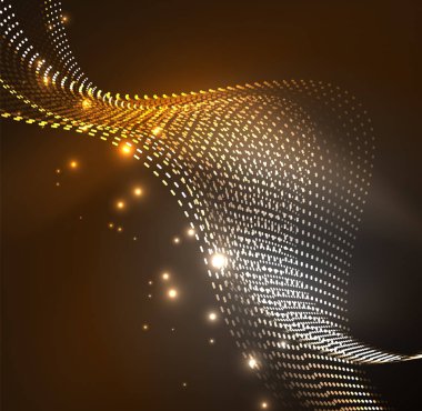 Vektör dalga parçacıklar arka plan