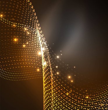 Vektör dalga parçacıklar arka plan