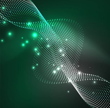 Vektör dalga parçacıklar arka plan