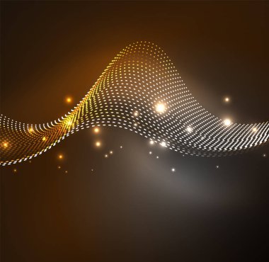 Vektör dalga parçacıklar arka plan