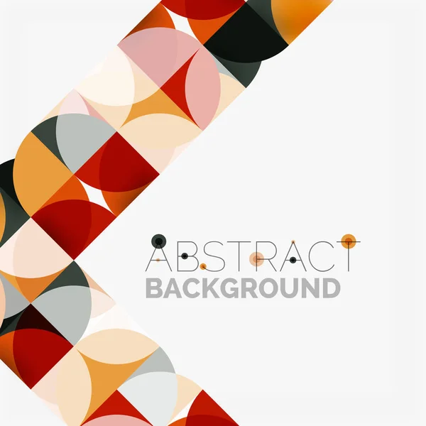 Modern geometrical abstract background circles — Stock Vector