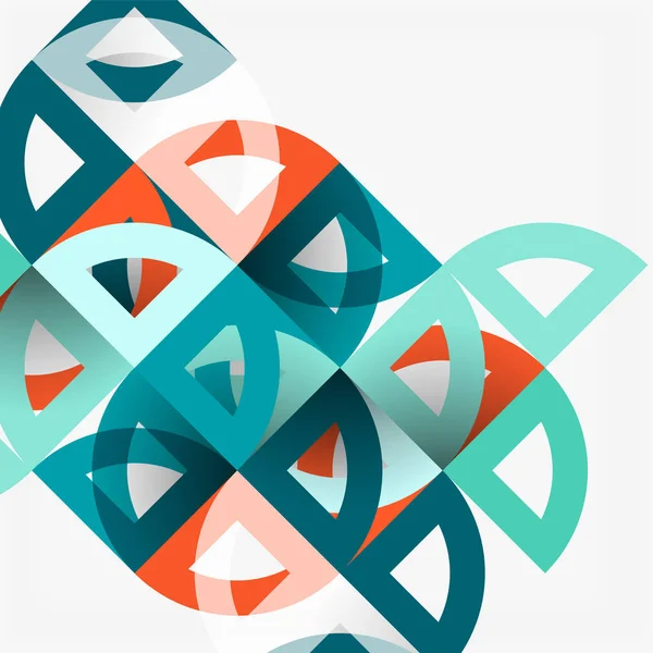 Kağıt daire kesim, mozaik mix geometrik desen tasarım