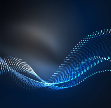 Vektör dalga parçacıklar arka plan