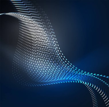 Vektör dalga parçacıklar arka plan