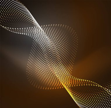 Vektör dalga parçacıklar arka plan