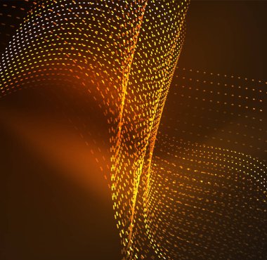 Vektör dalga parçacıklar arka plan