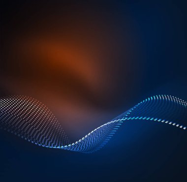 Vektör dalga parçacıklar arka plan