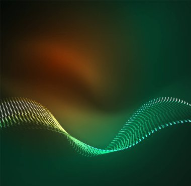 Vektör dalga parçacıklar arka plan