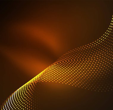 Vektör dalga parçacıklar arka plan