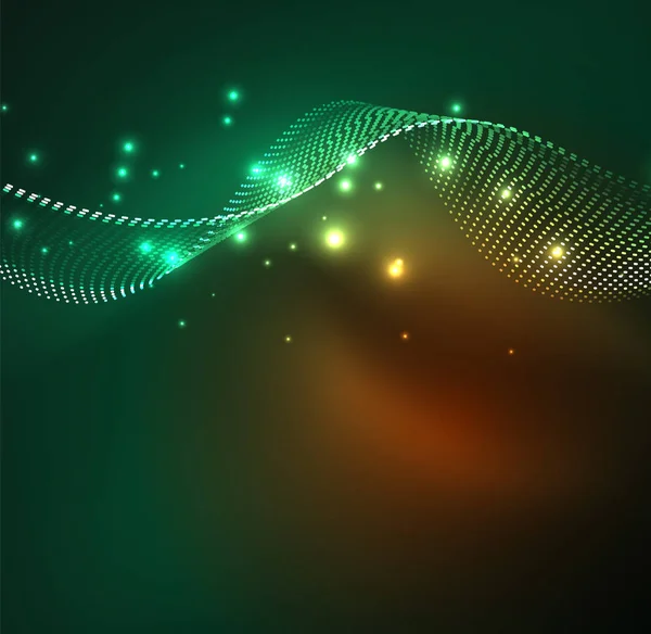 Vektör dalga parçacıklar arka plan