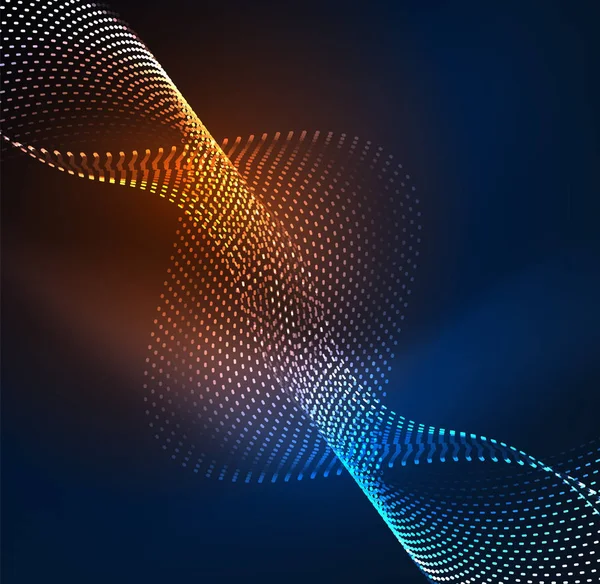 Vektör dalga parçacıklar arka plan