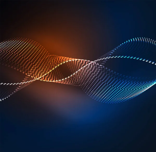 Vektör dalga parçacıklar arka plan