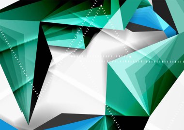 Vektör düşük Poli tarzı 3d üçgen çizgi