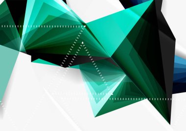 Vektör düşük Poli tarzı 3d üçgen çizgi