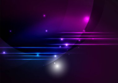 parlayan futuristik çizgiler