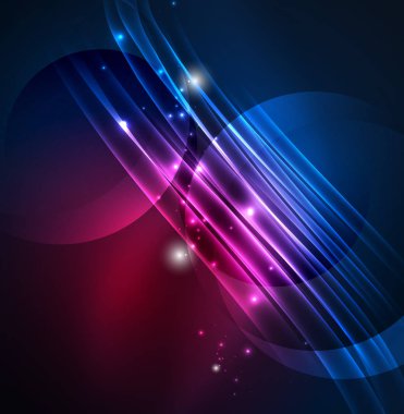 parlayan futuristik çizgiler