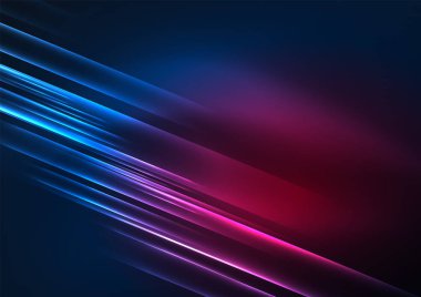 parlayan futuristik çizgiler