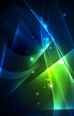 Vektör Kutup ışıkları kavramı arka plan