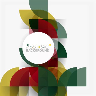 Modern geometrik arka plan daire