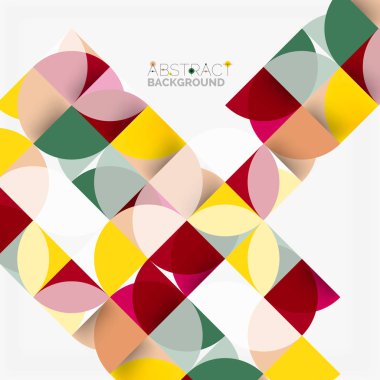 Modern geometrik arka plan daire