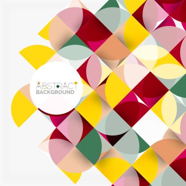 Modern geometrik arka plan daire