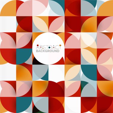 Modern geometrik arka plan daire