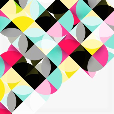 Modern geometrik arka plan daire