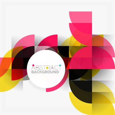 Modern geometrik arka plan daire